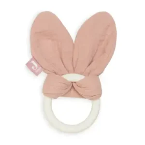 Bijtring Siliconen Bunny Ears – Rosewood