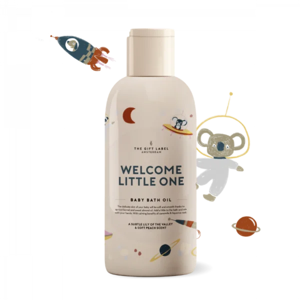 The Gift Label – Baby bath oil – Welcome little one