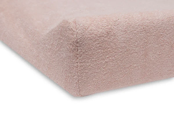 Aankleedkussenhoes Badstof 50x70cm - Pale Pink/Rosewood - 2 Stuks