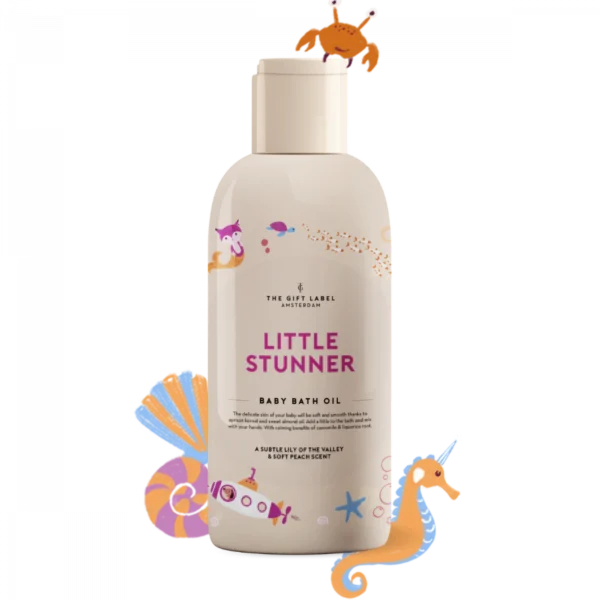 The Gift Label – Baby bath oil – Little stunner