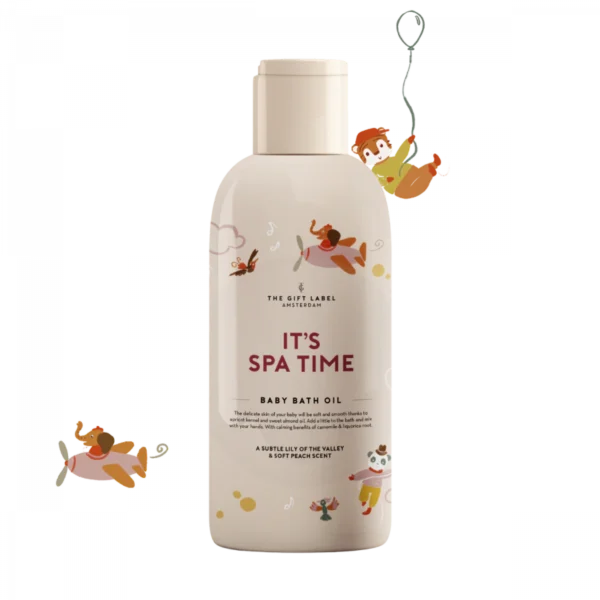 The Gift Label – Baby bath oil – It is spa time