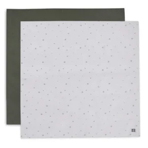 Hydrofiele Doek Large 115x115cm Stargaze - Leaf Green - 2 Stuks