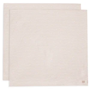 Hydrofiele Doek Large 115x115cm Miffy Stripe - Biscuit - 2 Stuks