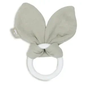 Bijtring Siliconen Bunny Ears – Olive Green