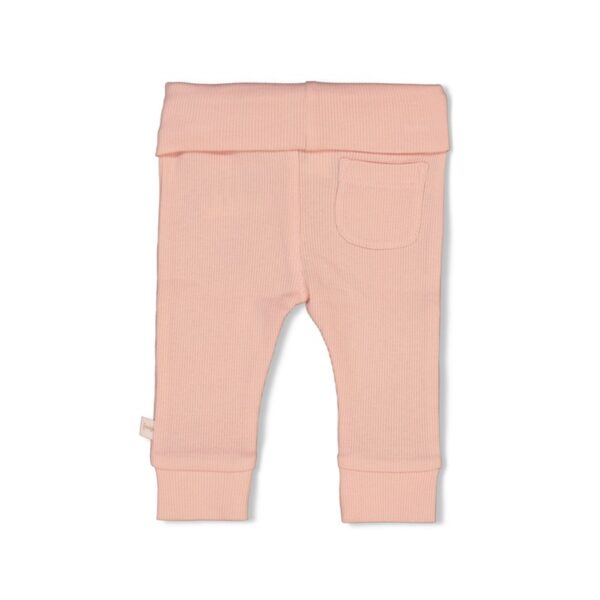 Broek rib roze