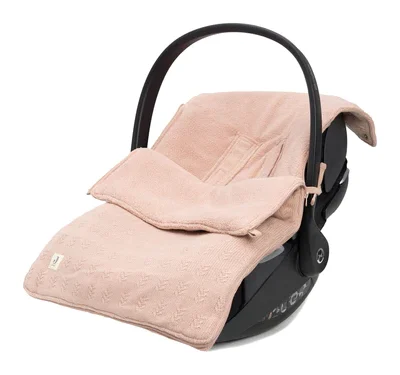 Voetenzak voor Autostoel Kinderwagen Grain Knit – Wild Rose